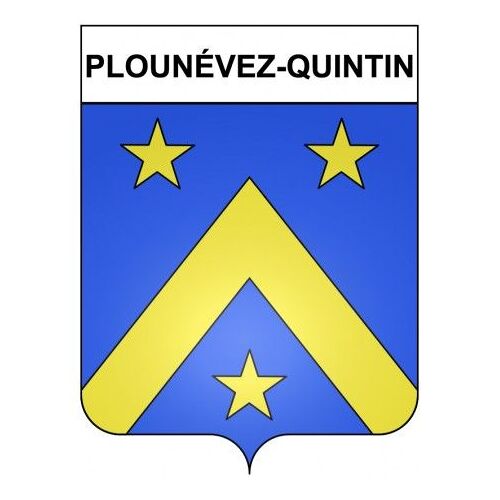Plounévez-Quintin 22 Ville Stickers Blason Autocollant Adhésif - Taille : 8 Cm