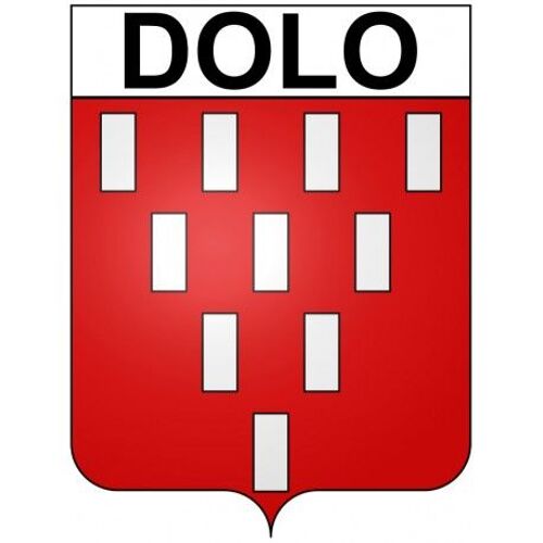 Dolo 22 Ville Stickers Blason Autocollant Adhésif - Taille : 8 Cm