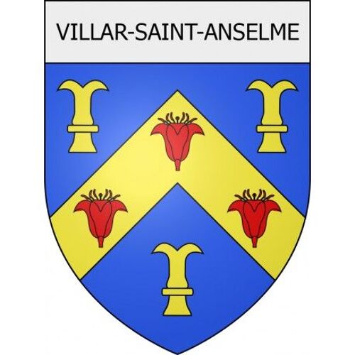 Villar-Saint-Anselme 11 Ville Stickers Blason Autocollant Adhésif - Taille : 12 Cm