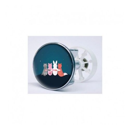 Stickers Relation Amicale Autocollant Bonde Lavabo Évier Bouchon - Taille : 4 Cm