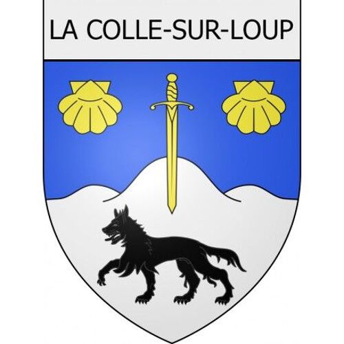 La Colle-Sur-Loup 06 Ville Stickers Blason Autocollant Adhésif - Taille : 8 Cm