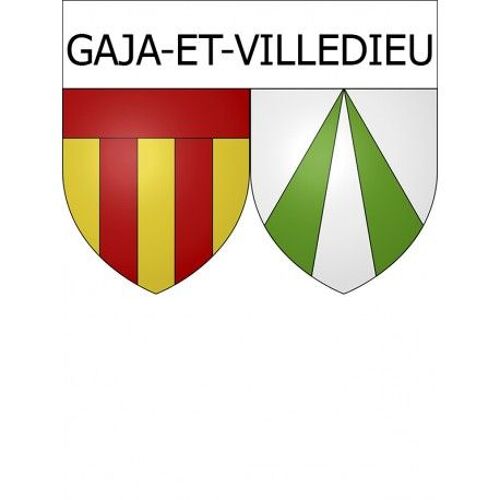 Gaja-Et-Villedieu 11 Ville Stickers Blason Autocollant Adhésif - Taille : 12 Cm
