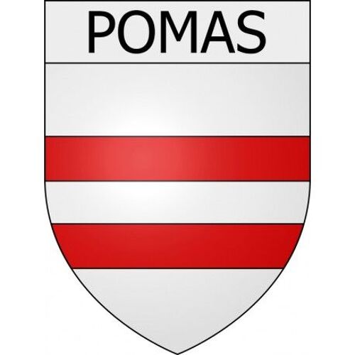 Pomas 11 Ville Stickers Blason Autocollant Adhésif - Taille : 4 Cm