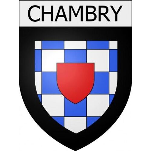 Chambry 02 Ville Stickers Blason Autocollant Adhésif - Taille : 8 Cm
