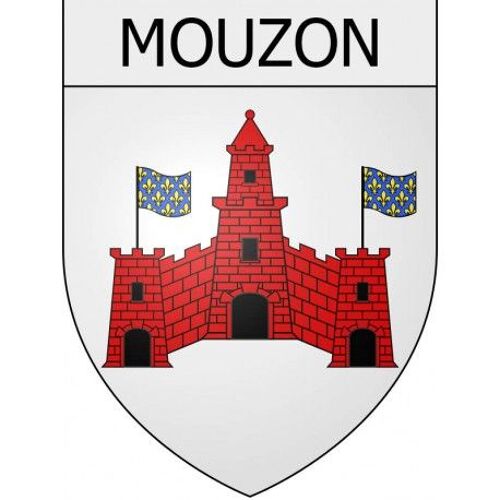 Mouzon 08 Ville Stickers Blason Autocollant Adhésif - Taille : 4 Cm