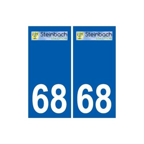 68 Steinbach Logo Autocollant Plaque Stickers Ville - Couleur : Droits - Angles : Droits