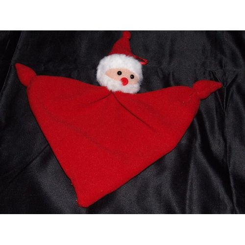 Père Noël De Baloon Doudou Carré Plat Triangle Rouge Peluche