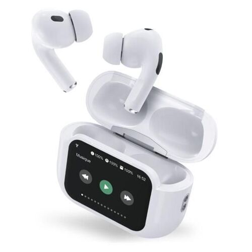 Force Play Touch XL - Écouteurs sans fil avec micro - intra-auriculaire - Bluetooth - Suppresseur de bruit actif - blanc