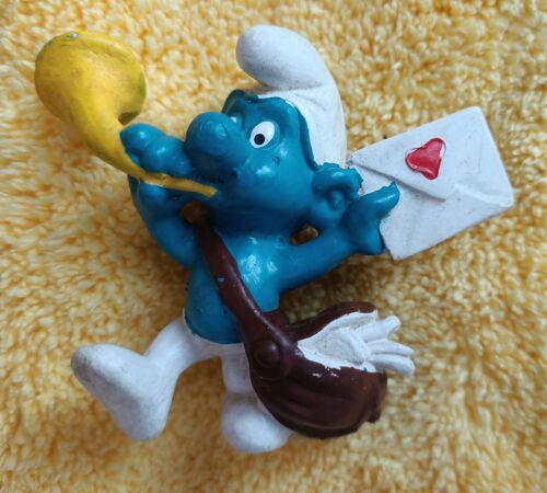 Personnage Bd Schtroumpf Peyo - Messager De L'amour, Lettre, Facteur - Smurf