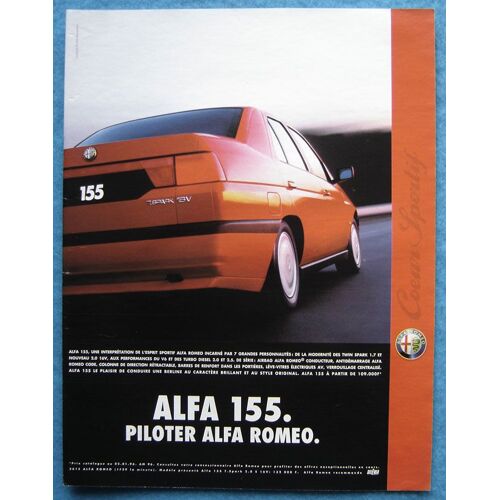 Publicité Papier - Voiture Alfa Romeo 155 De 1996