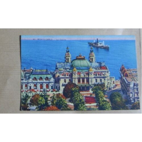 Carte Postale Affranchie : Monte Carlo, Le Casino, 1946