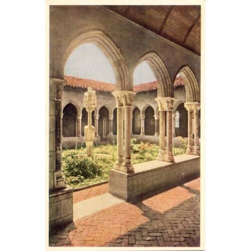 The Metropolitain Museum Of Art, The Cloister : The Trie Cloister Arcades And Garden Course  (Collotype Par Max Jaffé À Vienne)(Ref M190)