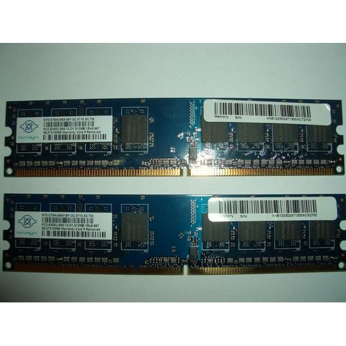 Nanya NT1GT64U8HBOBY - 1 Go - pc2-5300u