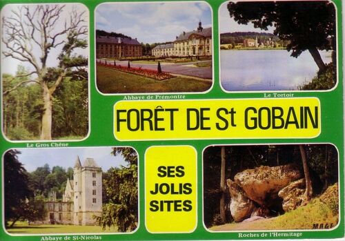 St Gobain , Ses Jolis Sites , Sa Forêt , Carte Des Années 70