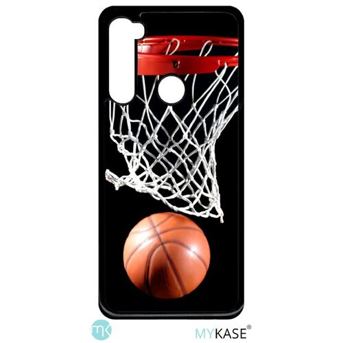 Coque pour smartphone - Basket ball - compatible avec xiaomi Redmi Note 8 - Plastique - bord Noir