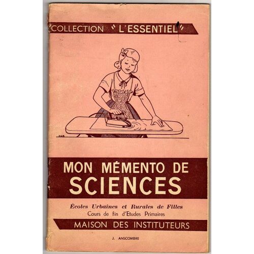 Mon Mémento De Sciences. Ecoles Urbaines Et Rurales De Filles