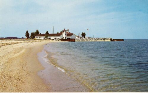 Point Lookout Lighthouse (Le Phare De Point Lookout) À L'embouchure Du Potomac Dans Chesapeake Bay