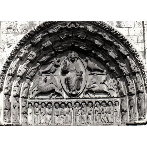 Carte Postale, France, Eure Et Loir ( 28 ), Chartres, La Cathédrale, Portail Royal, Porte Centrale, Le Tympan