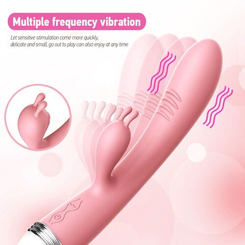 Gode Vibrateur Puissant Pour Femme, Jouet Sexuel, Point G, Lapin, Stimulateur De Clitoris, Masseur Vaginal, Masturbation Féminine
