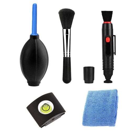 Ensemble D'outils De Nettoyage De La Poussière De Caméra 5 En 1, Brosse De Nettoyage D'objectif De Caméra, Stylo D'essuyage, Ensemble De Souffleur D'air Pour Canon, Nikon, Sony