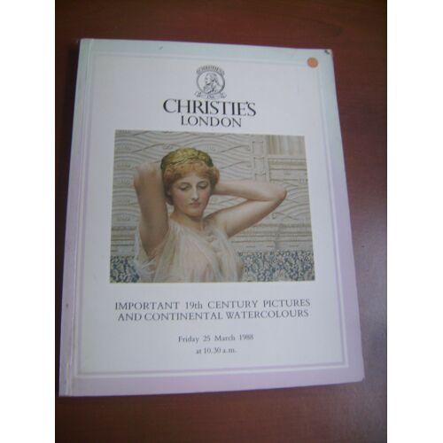 Catalogue De Vente Aux Enchères "Christie's London" Du 25/03/1988