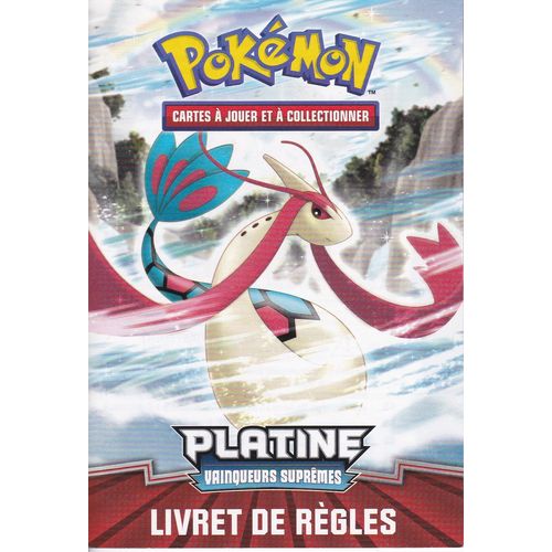 Livret De Règle Pokemon - Liste De Cartes - Platine Vainqueurs Suprêmes