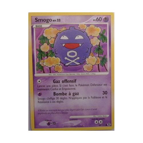 Carte Pokemon Smogo Niv.22  Pv 60  68/111