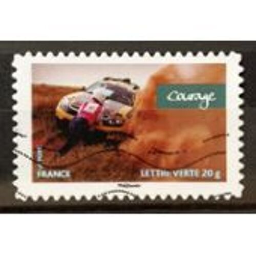 Timbre Oblitéré Rallye "Aïcha Des Gazelles Du Maroc" - Courage - France Année 2013 - Yvert Et Tellier N°801 Aa
