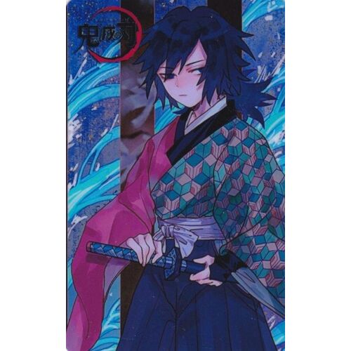 Carte Autocollante Kimetsu No Yaiba : Tomioka Giyu (Giyuu, Water Hashira, Demon Slayer, Manga, Animé) - G07