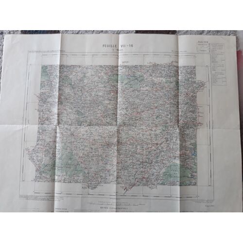 Carte St Méen Feuille Vii-16 - Tirage 1903