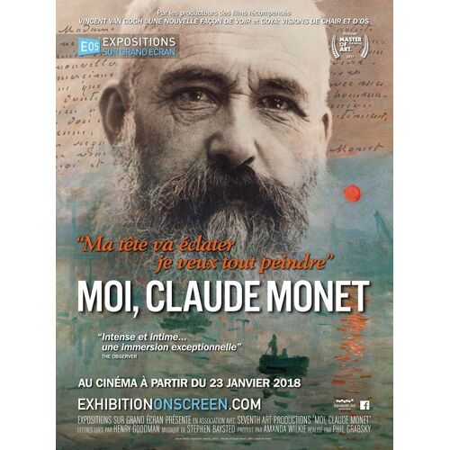 Moi, Claude Monet (Expo Sur Grand Écran) - Véritable Affiche De Cinéma Roulée - Format 120x160 Cm - De Phil Grabsky - Documentaire - 2017