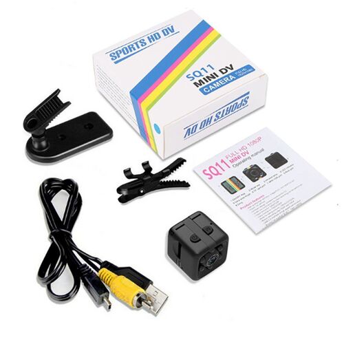 SQ11 pratique Dice Mini Micro Caméra Vidéo Nuit extérieure Avec 960P Caméscope + Noir + 960P