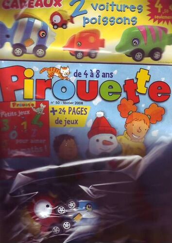 Pirouette   N° 50 : A Fabriquer Ton Bateau Pirate + En Cadeau 2 Voitures Poissons