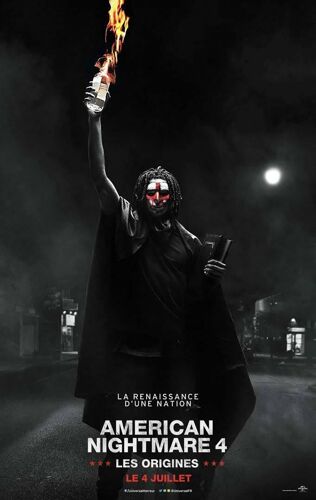 American Nightmare 4 - Véritable Affiche De Cinéma Roulée - Format 120x160 Cm - De Gerard Mcmurray Avec Y'lan Noel, Lex Scott Davis, Joivan Wade - 2018