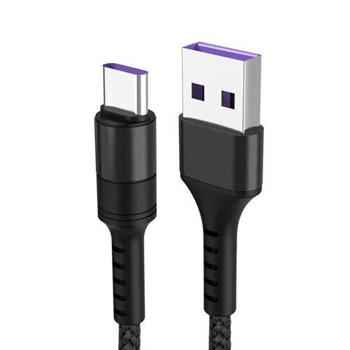 Câble USB 5A Type C Micro pour recharge rapide et transfert de données, cordon de chargeur pour téléphone portable, compatible avec Android Huawei P40 Samsung Xiaomi, 1m