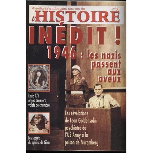 Aventures Et Dossiers Secrets De L'histoire N° 56