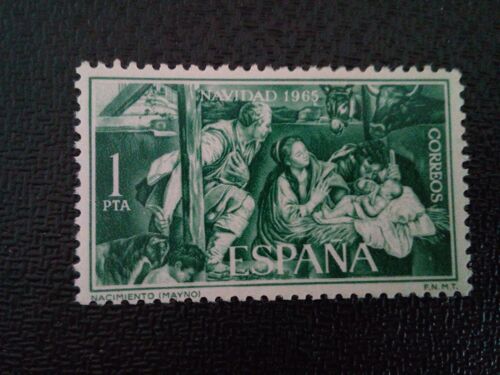 Timbre Espagne Yt 1354 Nativité 1965 ( 30304 )