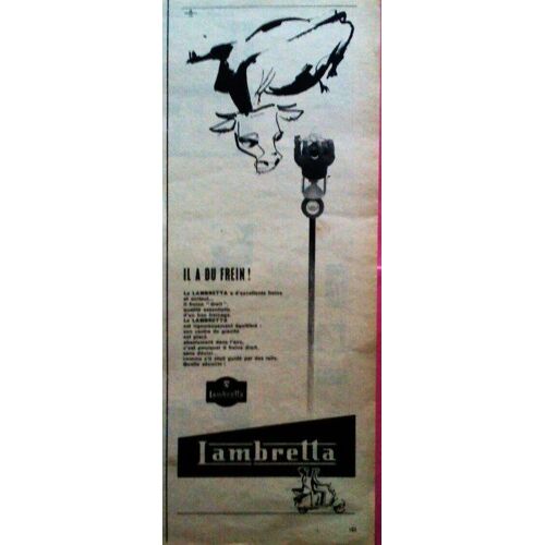 Publicite Ancienne (Avril 1957) Pour Le Scooter " Lambretta "