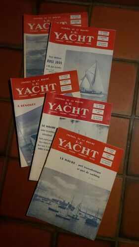 Lot De 5 Numéros Le Yacht Année 1951