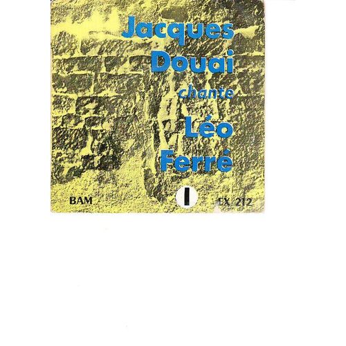 Chante Leo Ferre 1 - L'inconnue De Londres ( 45 Tours Ep Longue Durée )
