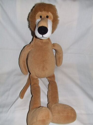 Lion Althans Club Doudou Peluche Marron Blanc Jambes Longues Peluche 50 Cms