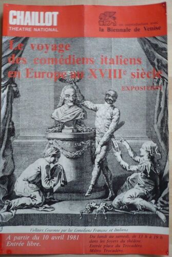 Le Voyage Des Comédiens Italiens En Europe Au 18° Siècle - Exposition -