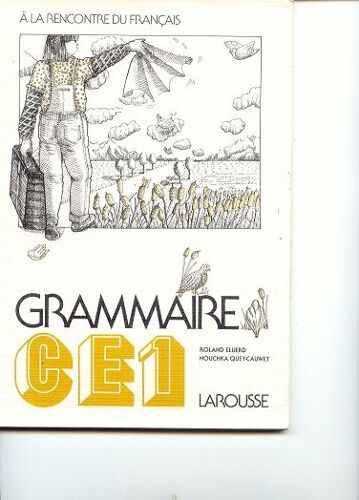 A La Rencontre Du Français Grammaire Ce1
