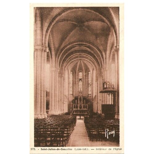 Saint Julien De Concelles Interieur De L'eglise 1947