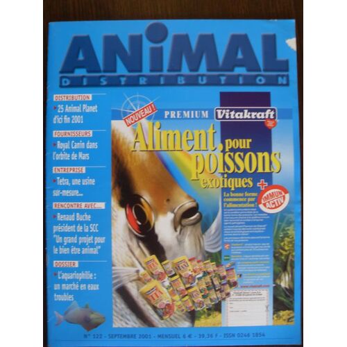 Animal Distribution N° 122 : Dossier - L'aquariophilie : Un Marché En Eaux Troubles.