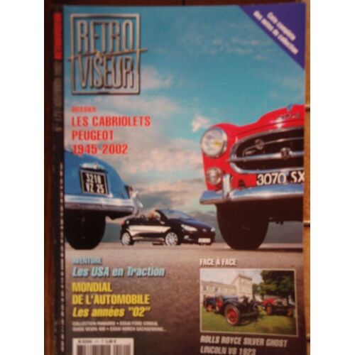Revue Retro Viseur Les Cabriolets Peugeot N° 171