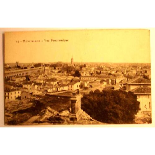 Carte Postale Anciienne Herault Montpellier Vue Panoramique