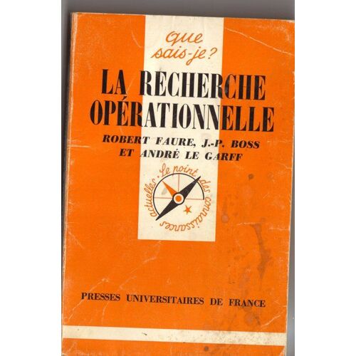 La Recherche Operationnelle