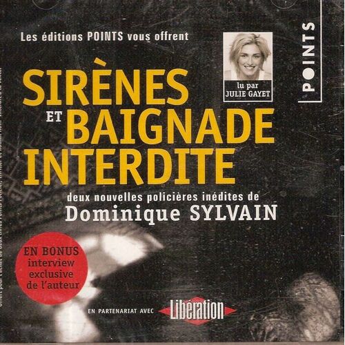 Julie Gayet, Dominique Sylvain - Cd Album - Sirènes Et Baignade Interdite - Deux Nouvelles Policieres Inédites