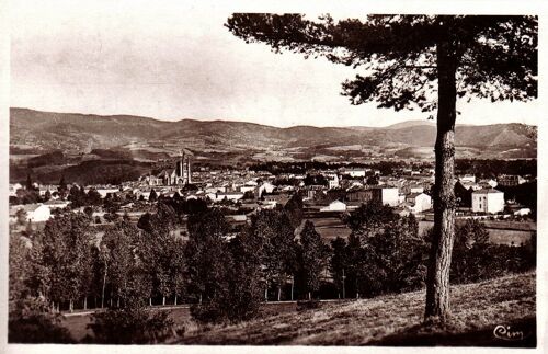 Carte Postale, France, Puy De Dôme ( 63 ), Ambert, Vue Générale - Texte Du 09/01/1940